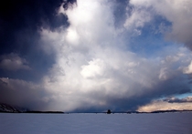 Big Winter Sky in Wyoming 