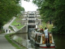 Bingley Five Rise Locks Leeds and Liverpool Canal 