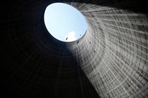 Birds fly around and inside one of the two -foot cooling towers at the Bellefonte Nuclear Plant in Hollywood Alabama on September   