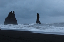 Black beach on Iceland x 