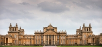 Blenheim Palace - Oxfordshire England - Built between  and  in the flamboyant European Baroque style by architect Sir John Vanbrugh for the Dukes of Marlborough