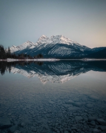 Blue Hour at Spray Lakes Canmore Alberta x 