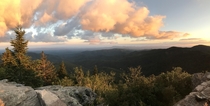 Blue Ridge Mountains at sunset  x 