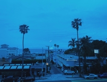 Blue sky in Santa Monica last night