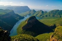 Blyde River Canyon Mpumalanga South Africa Largest green canyon in the world and third largest canyon overall 