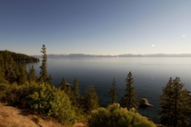 Bonsai Rock on a calm summer day Lake Tahoe Nevada 