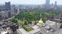 Boston rare angle from above the Golden Dome 