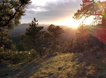 Boulder CO Sunset Mount Sanitas looking west no filter 