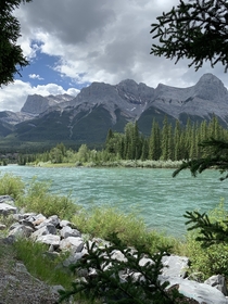 Bow River Canmore Alberta Canada  x