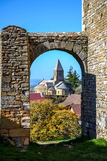 Brancion medieval village in South-Burgundy 