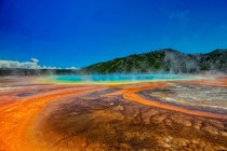 Brilliantly Colorful Grand Prismatic Spring Yellowstone National Park 