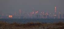 BrooklynManhattan from the tippy end of Sandy Hook NJ december  