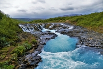 Bruarfoss Waterfall Iceland  x  OC