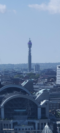 BT tower in London once the tallest building and now a striking relic