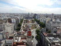 Buenos Aires Argentina seen from the top of the Palacio Barolo 