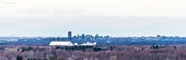 Buffalo NY from Chestnut Ridge with the City of Niagara Falls in the background 