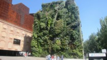 Building made of plants near Atocha train station in Madrid  x 
