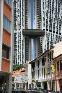 Building with a sexy slit Singapore 