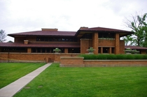 Built between  and  the Darwin Martin House complex Buffalo New York was designed by Frank Lloyd Wright and is from his Prairie School era
