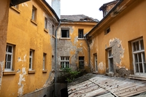 Bulgarian thermal spa mineral baths courtyard 