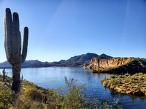 Butcher Jones Trail Saguaro Lake outside of Phoenix AZ OC x Beautiful January Day
