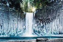 By far the coolest hike I have ever been on Amazing ice formations at Abiqua Falls Oregon 