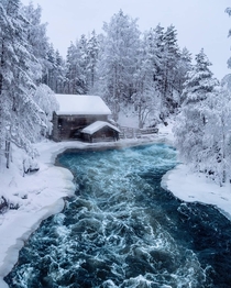 Cabin at Oulanka National Park Finland Photo credit to Javi Sales