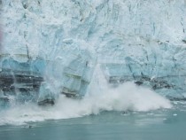 Calving glacier Glacier Bay AK 