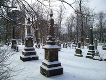 Camp Hill Cemetery in Halifax Nova Scotia seems like a nice place for a long winters nap  xp rcemeteryporn