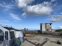Camping on top of an abandoned Cold War radar base in Vermont