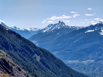 Canadian Cascades from Elk Mountain British Columbia 