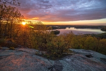 Candlewood Lake sunrise Connecticut 