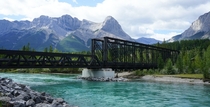 Canmore Engine Bridge   Canmore Alberta Canada Built using the salvage of a previous bridge to serve a coal mine later converted to pedestrian use Photo credit Mike Cheshire