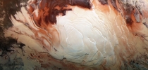 Cappuccino swirls at Mars south pole What Mars looks like when its not busy being the Red Planet Photo by Bill Dumsford 