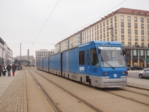 CarGoTram is a freight tram in Dresden Germany to supply the Volkswagen factory which builds the e-Golf 