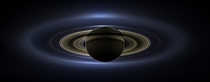 Cassinis view of Saturn eclipsing the Sun 