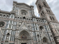Cathedral de Santa Maria de Fiore in Florence Italy Otherwise known as Duomo dome not pictured 
