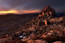 Cathedral Rock in Mount Buffalo National Park Australia  by Lee Duguid