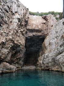 Cave on the Island of Lokrum Dubrovnik 