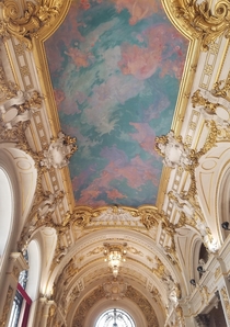 Ceiling of the Opra theatre in Lille France