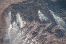 Central Idaho wildfires as seen from the International Space Station on August th  x