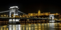 Chain Bridge and Buda Castle in Beautiful Budapest 