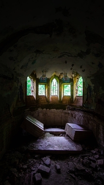 Chapel in the Baba Pusta an abandoned chateau built in  in what is today Vojvodina