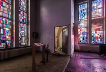 Chapel of an abandoned retirement home Belgium 