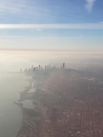 Chicago from airplane 