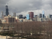 Chicago IL on a cloudy day 