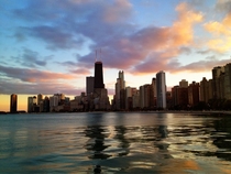 Chicago near sunset xpost from rpics 
