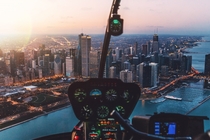Chicago Skyline from a chopper Photo credit to Austin Neill