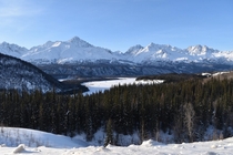 Chugach Mountains in Alaska US 