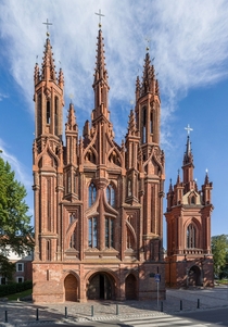 Church of Saint Anne in Vilnius Lithuania